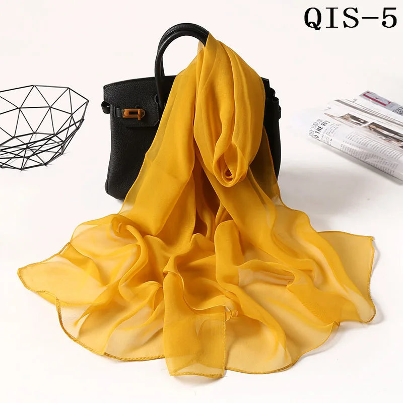 Foulard léger en mousseline de soie - 24 Couleurs