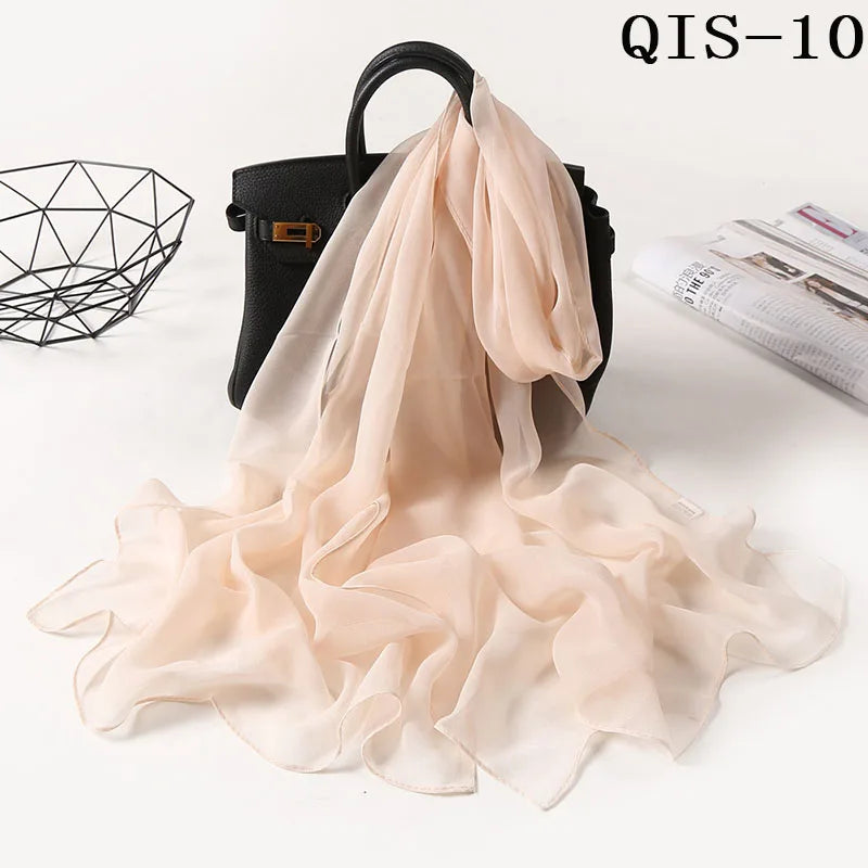 Foulard léger en mousseline de soie - 24 Couleurs