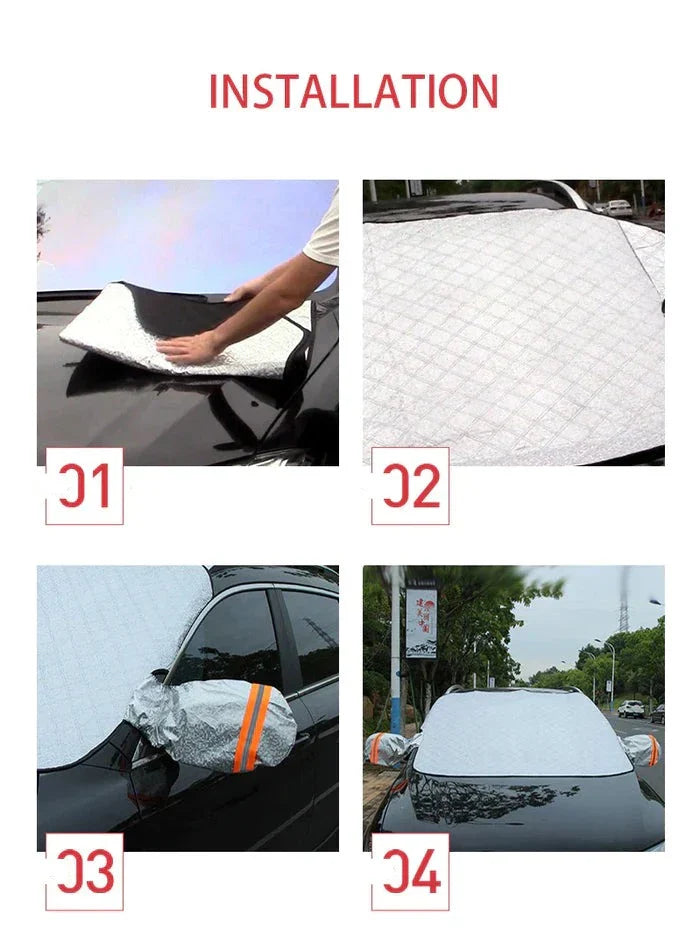 Housse Magnétique de Pare Brise Anti Neige