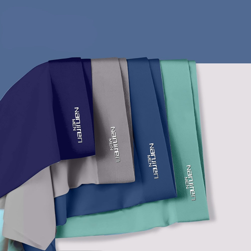 4x boxer en soie glacée anti bactérien