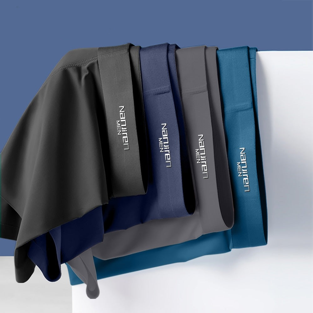 4x boxer en soie glacée anti bactérien