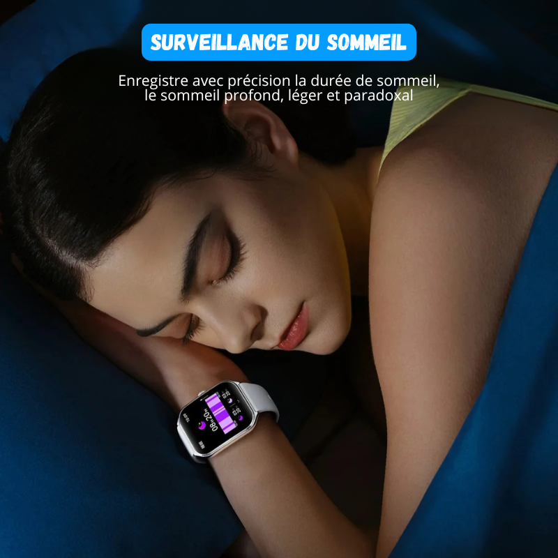 Montre Connectée Ultra Fine - Écran AMOLED HD 1.96" + 1 Bracelet OFFERT