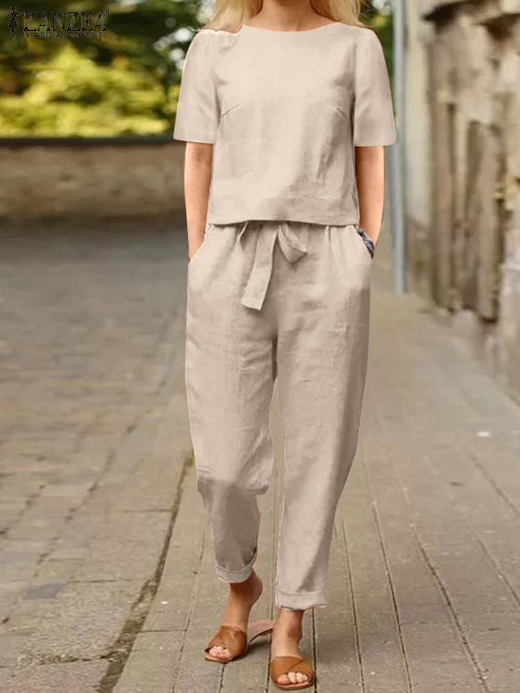 chemisier et pantalon surdimensionné d'été