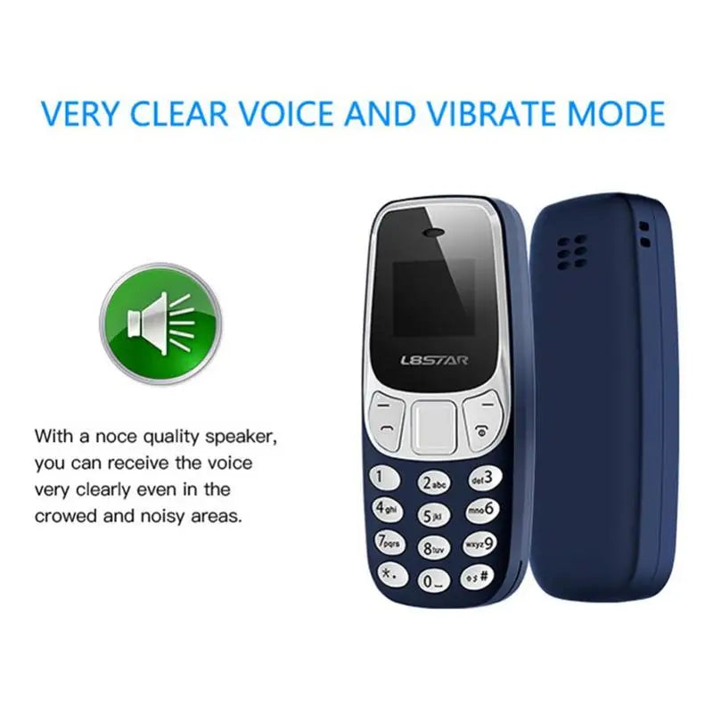 Micro Téléphone de Poche avec Lecteur MP3 et Radio FM