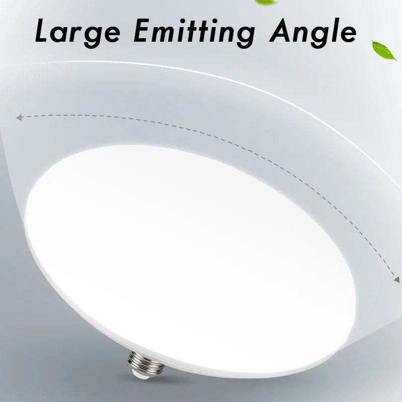 Ampoule LED Puissante Blanche E27 à Détecteur de Mouvement - 20W 30W 40W 50W 60W et 100W
