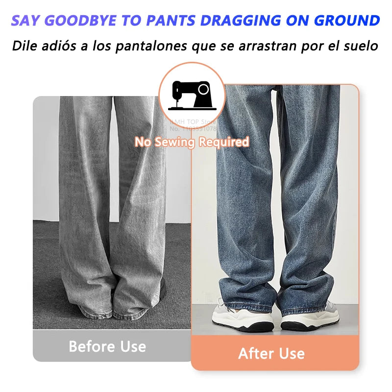 Lot de 10 Clips Invisibles pour Ourlet de Pantalon – Fixation Rapide Sans Couture et Invisible
