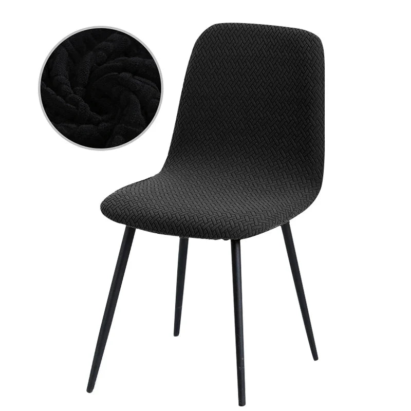 Housse de Chaise en Velours Extensible