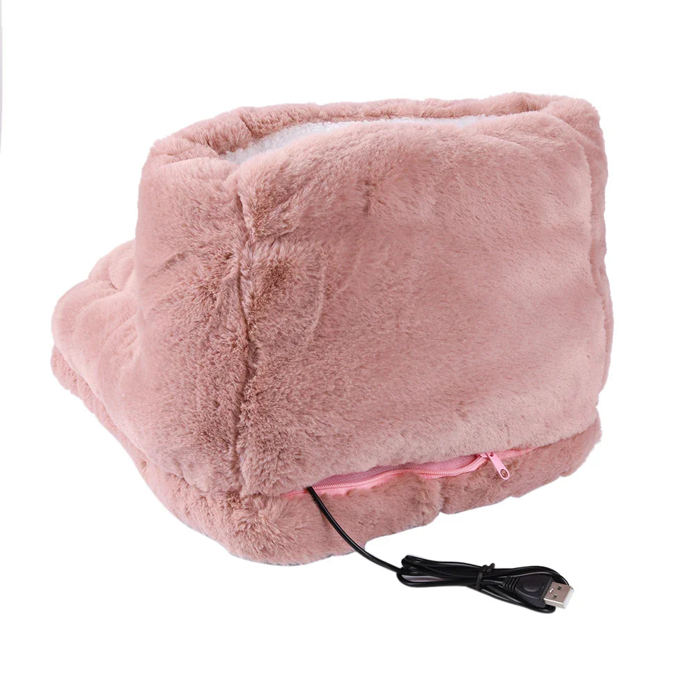 Pantoufles Bottes Chauffantes USB en Peluche Douce