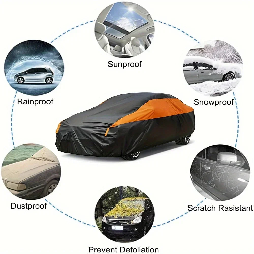 Housse Intégrale Imperméable pour Voiture Extérieure - 4 Saisons