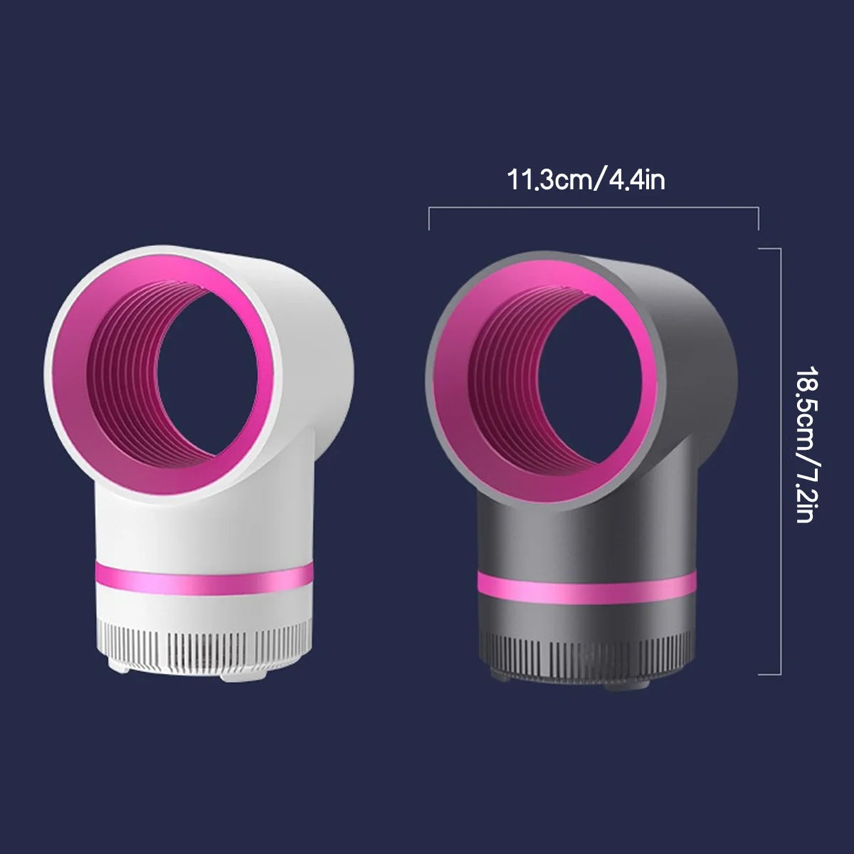 Lampe Anti-Moustiques à Aspiration Puissante Portable, Rechargeable & Silencieuse
