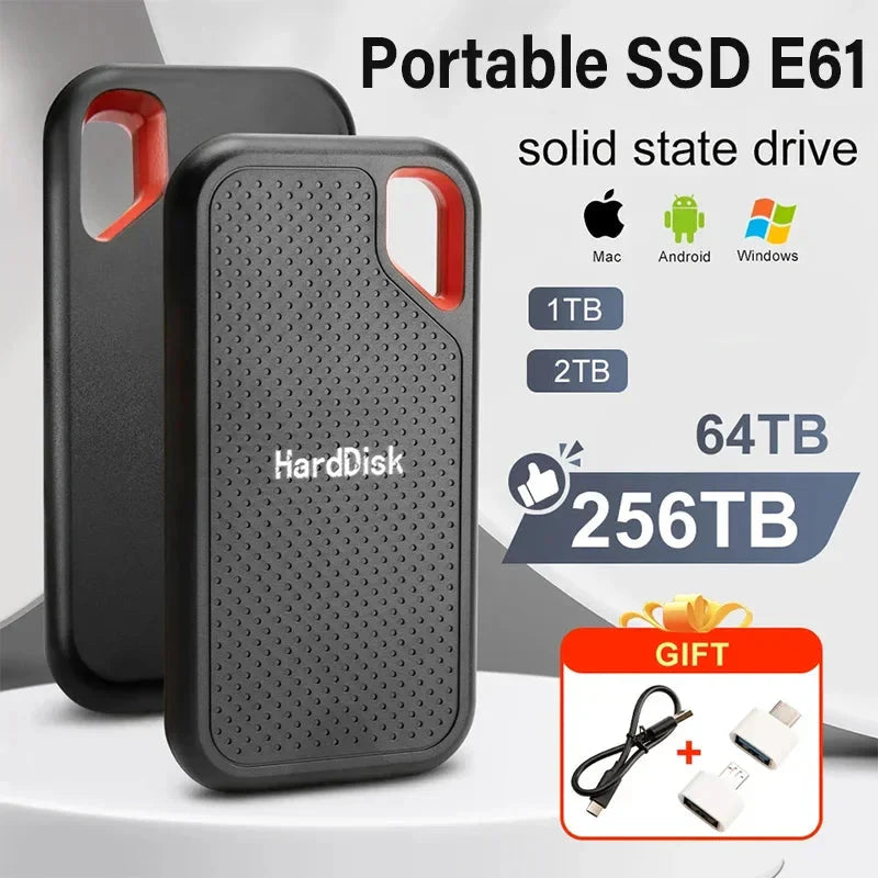 Disque Dur Externe SSD Haute Vitesse USB 3.1 - Jusqu'à 2TO