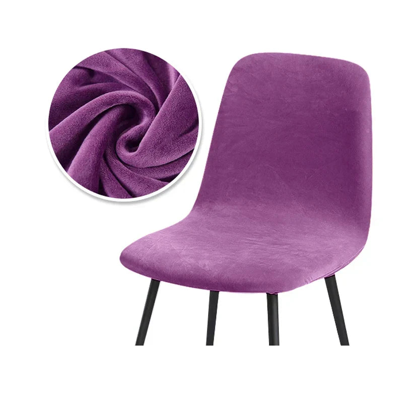 Housse de Chaise en Velours Extensible
