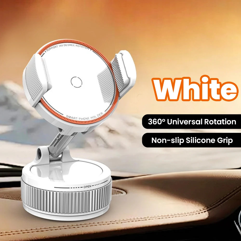 Support Téléphone Voiture à Ventouse – Rotatif à 360°, Pliable et Réglable