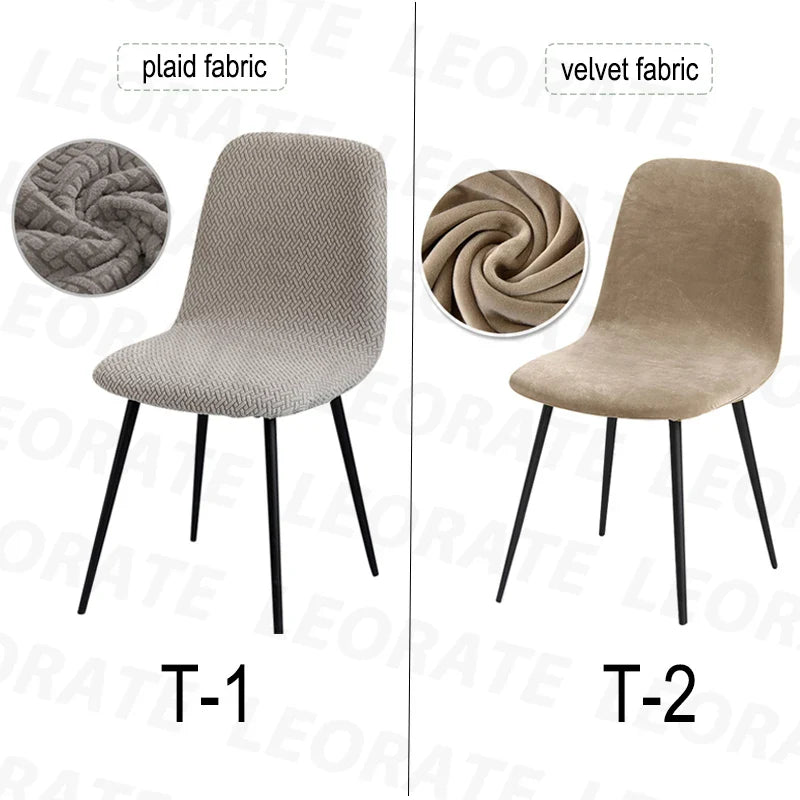 Housse de Chaise en Velours Extensible