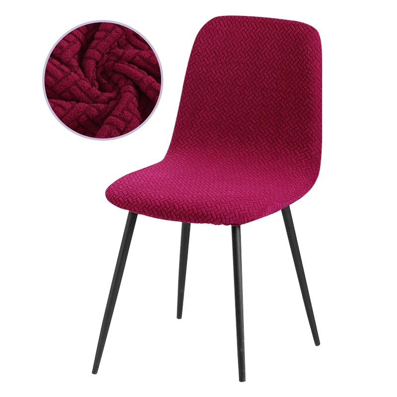 Housse de Chaise en Velours Extensible