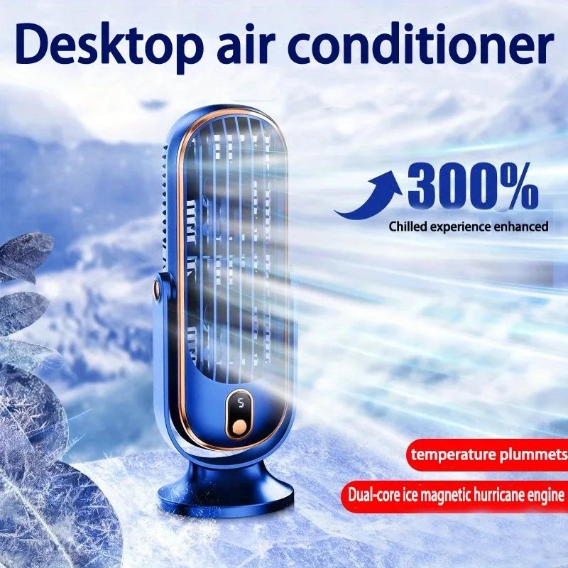 Ventilateur de bureau portable à double moteur — USB