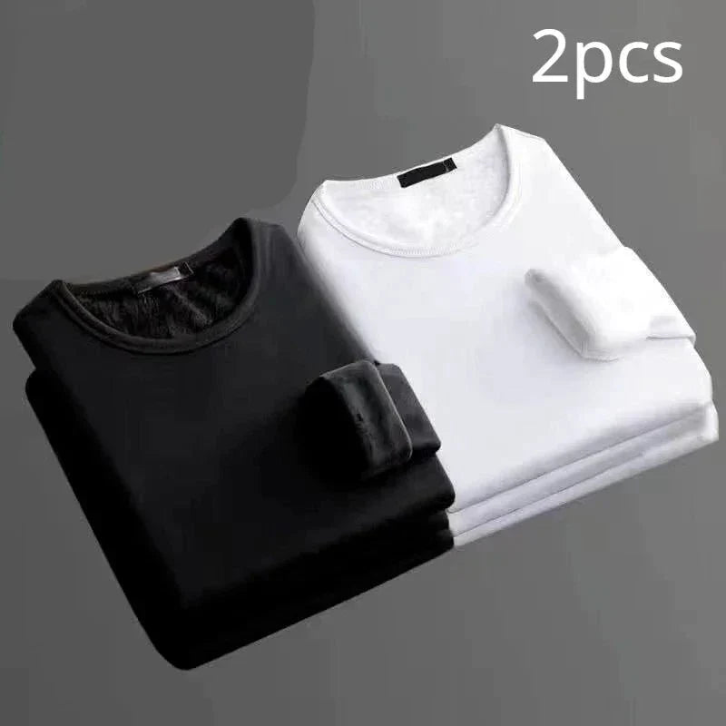 Lot de 2 T-shirts thermiques manches longues Doublure polaire - Homme