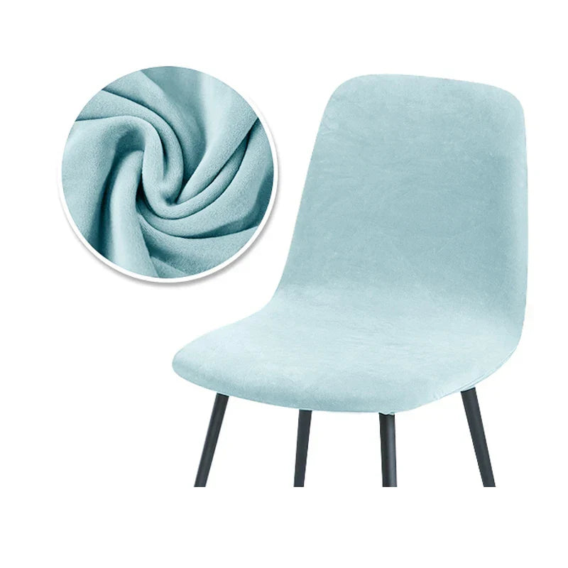 Housse de Chaise en Velours Extensible