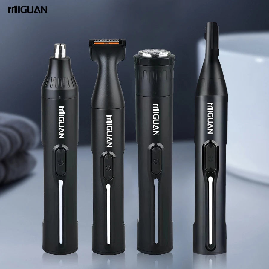 Tondeuse 4 en 1 Rechargeable – Nez, Barbe, Sourcils