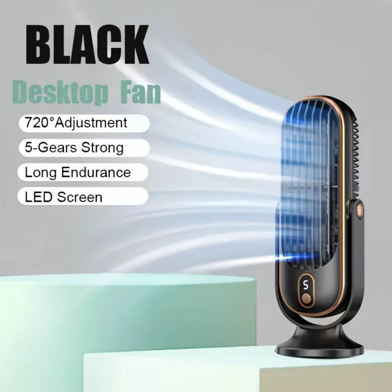 Ventilateur de bureau portable à double moteur — USB
