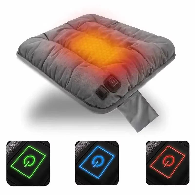 Coussin de Siège Chauffant – Chauffage Express USB / Allume-cigare