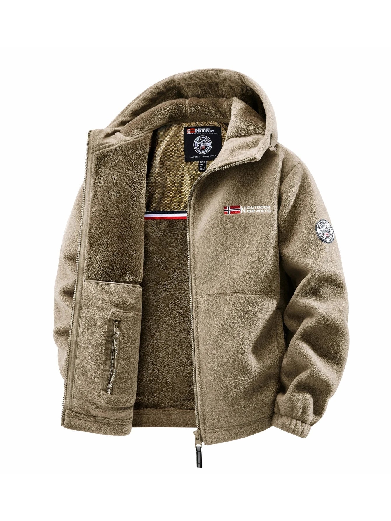 NORWAY - Veste Polaire à Capuche Doublée ULTRA CHAUDE