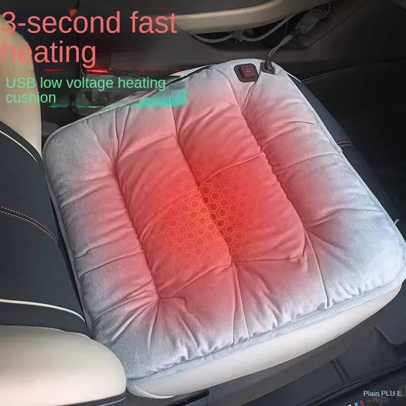 Coussin de Siège Chauffant – Chauffage Express USB / Allume-cigare