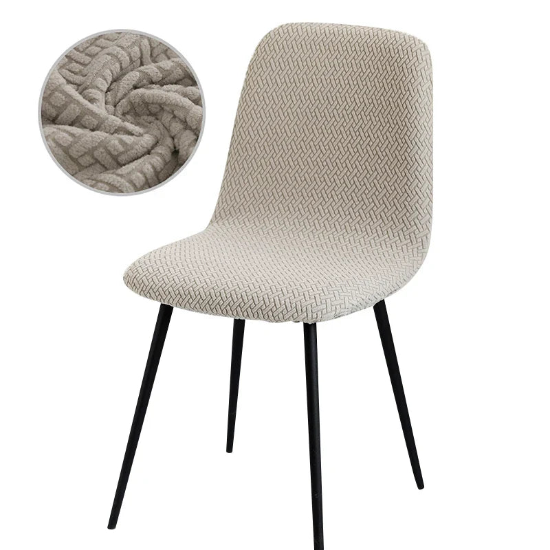 Housse de Chaise en Velours Extensible