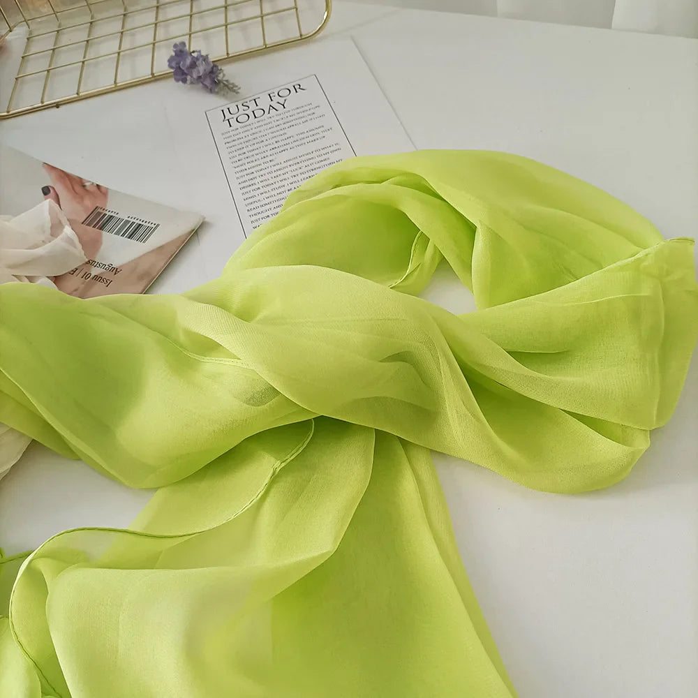 Foulard léger en mousseline de soie - 24 Couleurs