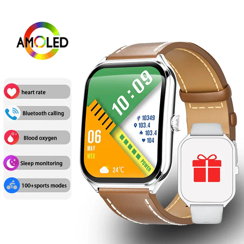 Montre Connectée Ultra Fine - Écran AMOLED HD 1.96" + 1 Bracelet OFFERT
