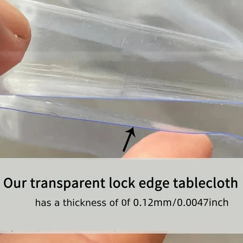 Nappe Ronde Transparente Imperméable – Protection de Table Résistante à l’Eau et aux Taches
