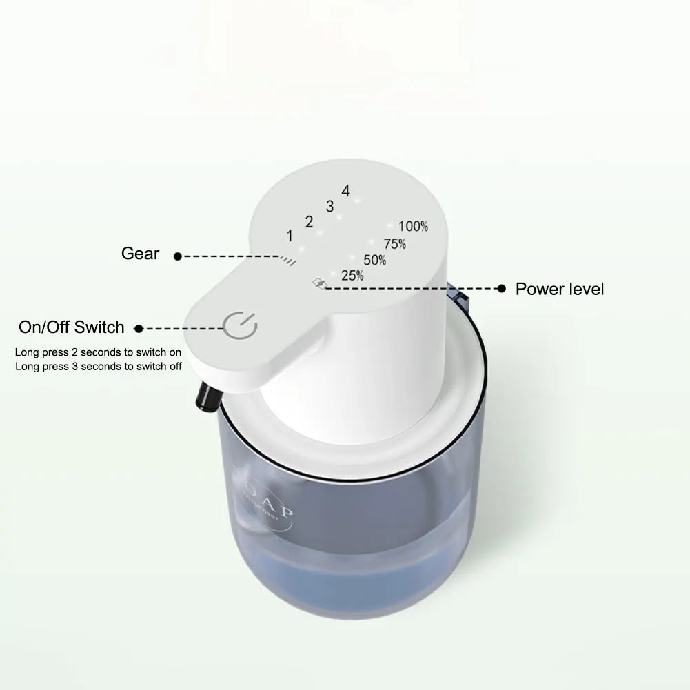 Distributeur Savon Automatique Capteur Infrarouge 400ml — 4 Vitesses