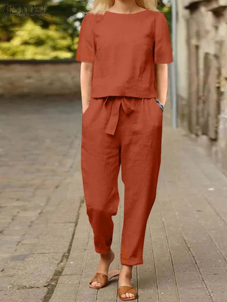 chemisier et pantalon surdimensionné d'été