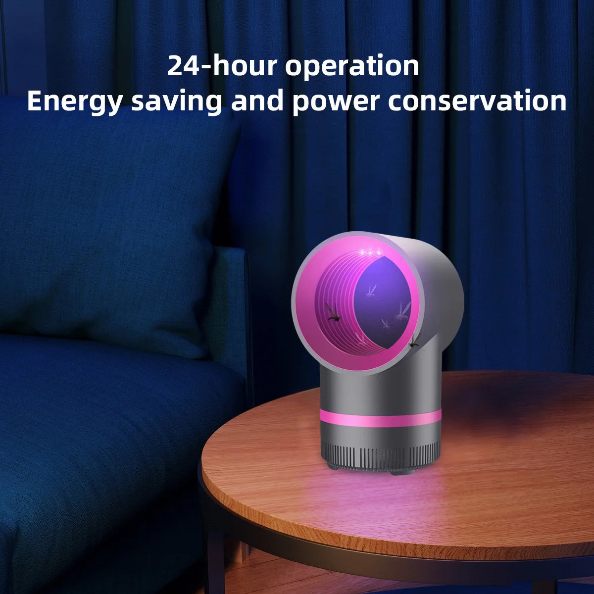 Lampe Anti-Moustiques à Aspiration Puissante Portable, Rechargeable & Silencieuse