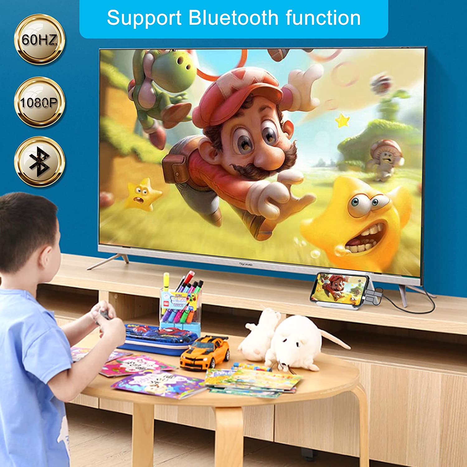 Câble HDMI smartphone 3 en 1 - Votre téléphone sur la TV