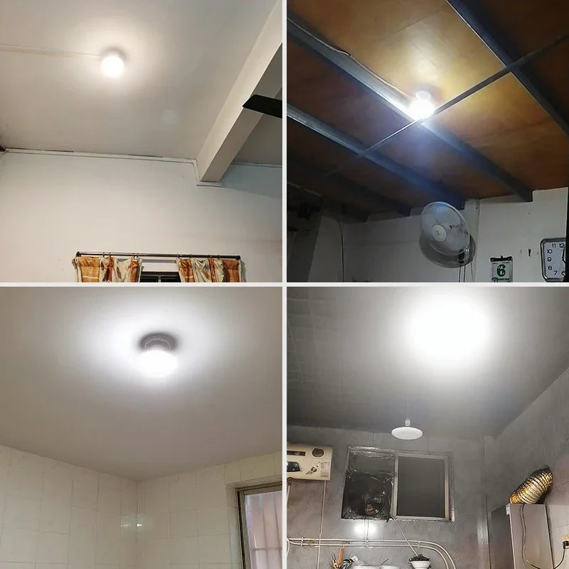 Ampoule LED Puissante Blanche E27 à Détecteur de Mouvement - 20W 30W 40W 50W 60W et 100W