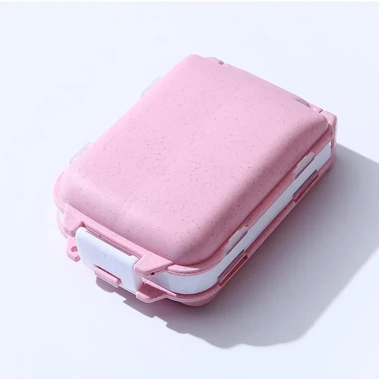 Mini Pilulier Organisateur de Voyage - 8 Compartiments