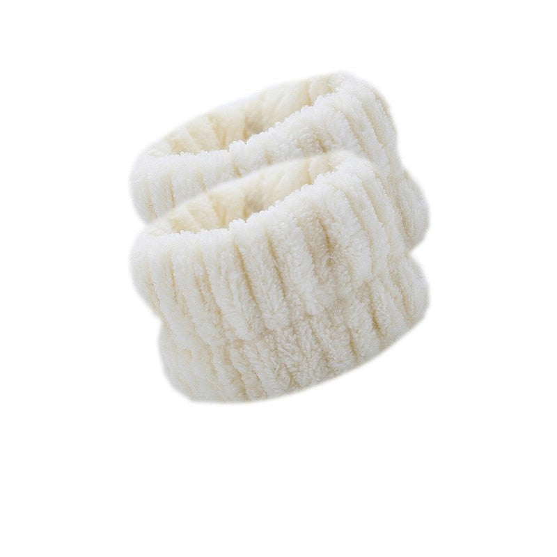 2x Bracelet de poignet en microfibre absorbante