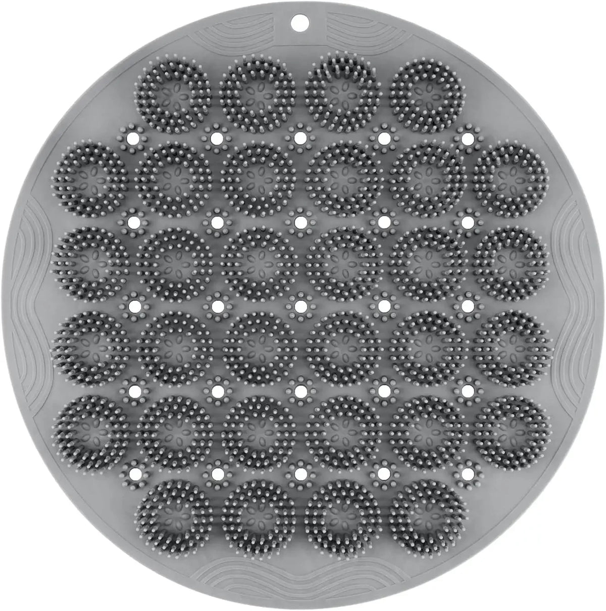 Tapis Exfoliant de Douche en Silicone avec Fixation Murale à Ventouses – Massage & Nettoyage du Dos & Pieds