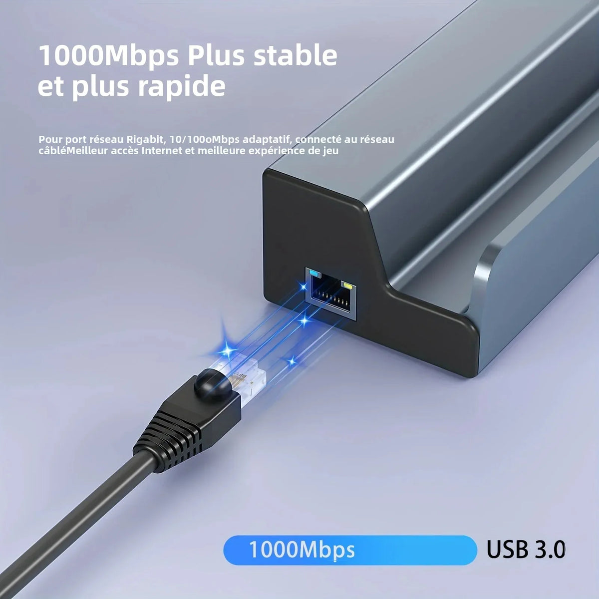 Station d’Accueil 6 EN 1 pour Steam Deck & ROG Ally – Hub USB-C avec HDMI 4K 60 Hz, 3 Ports USB 3.0, Ethernet Gigabit & PD 100W