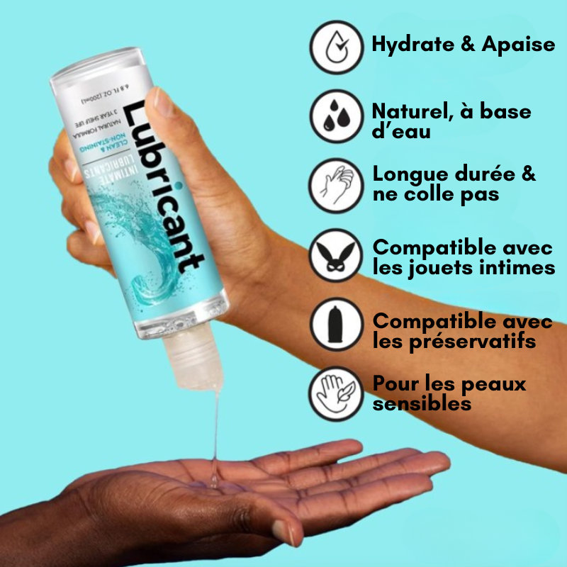 Lot de 2 Lubrifiants gels naturels à base d'eau