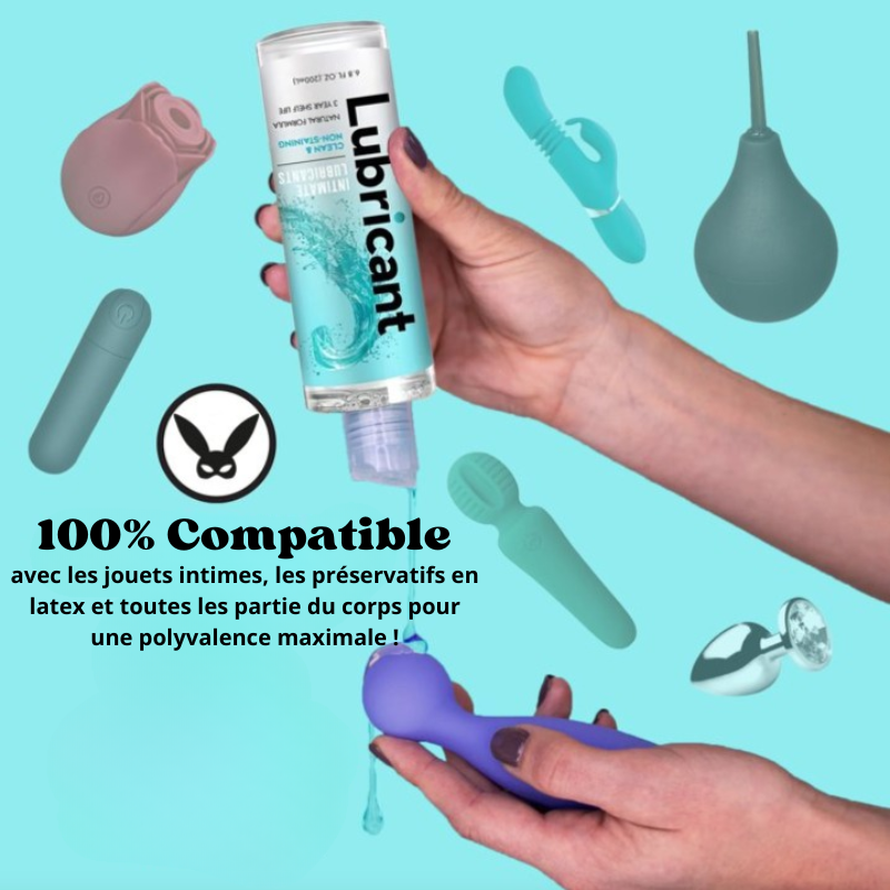 Lot de 2 Lubrifiants gels naturels à base d'eau