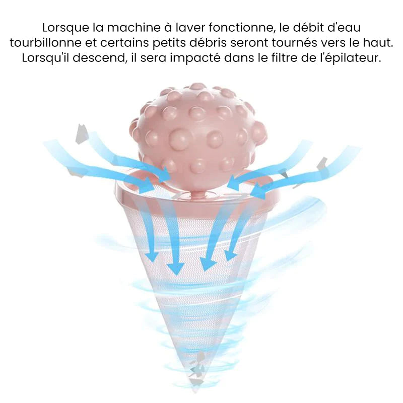 2x Attrapes cheveux & poils pour machine à laver