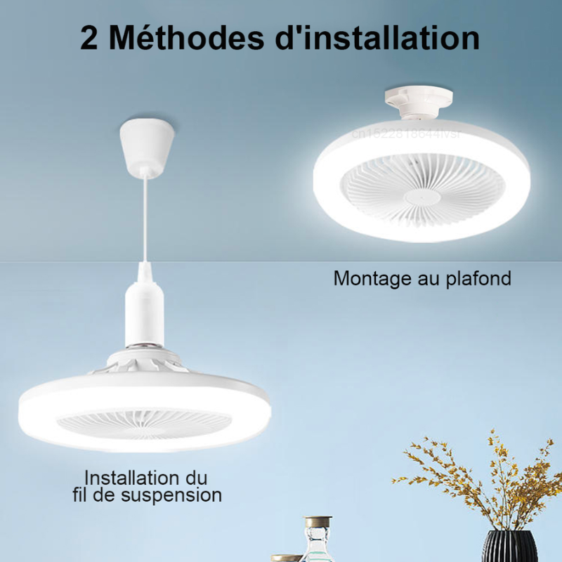 Ventilateur de Plafond Moderne À LED