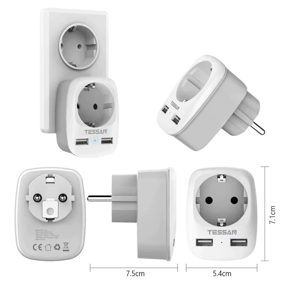 Extension prise murale USB