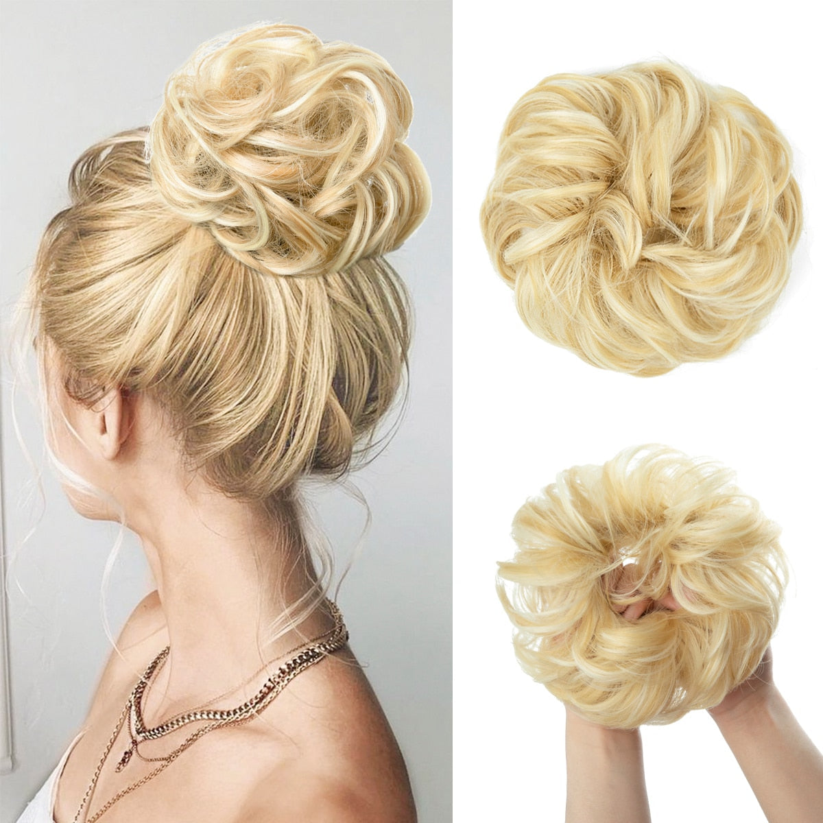 Chouchou effet faux chignon décoiffé