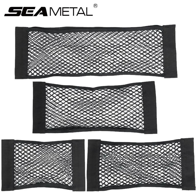 Lot de 2 Filets Velcro de Rangement pour Coffre de Voiture