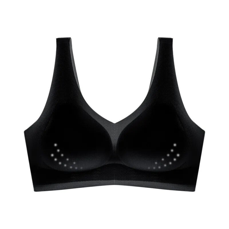 Brassière en Soie Glacée sans couture & 100% respirante