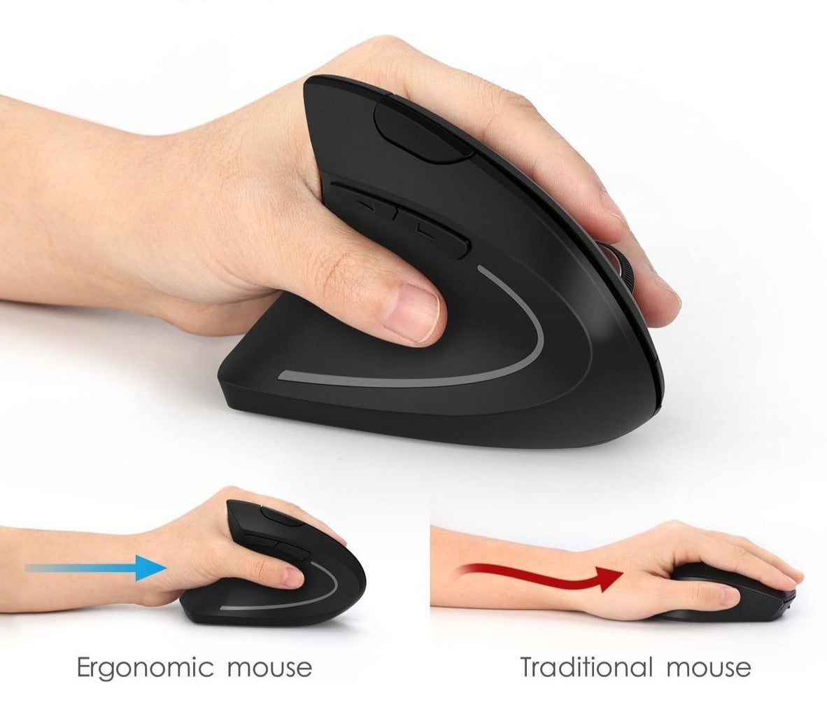 Souris ergonomique verticale sans fil