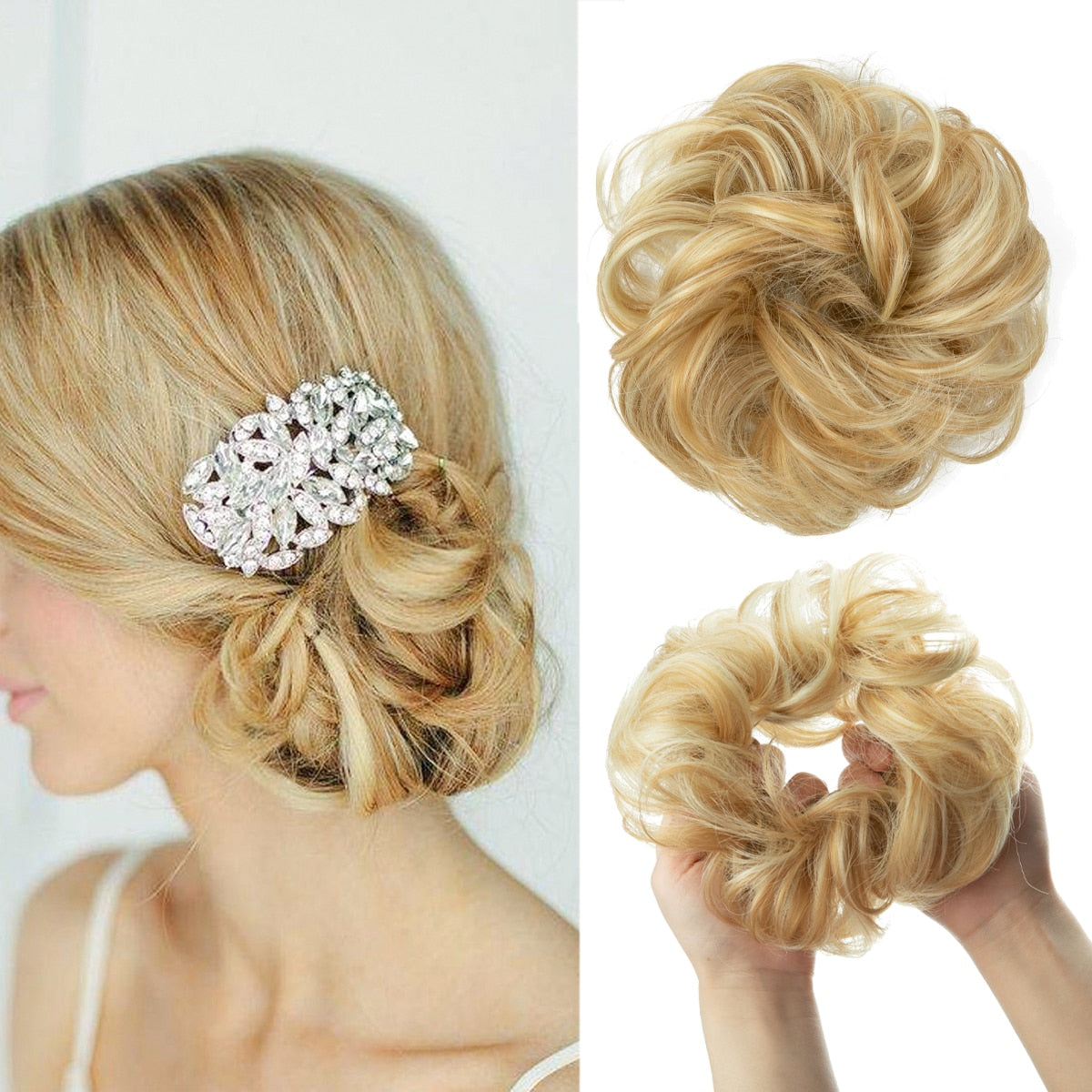 Chouchou effet faux chignon décoiffé